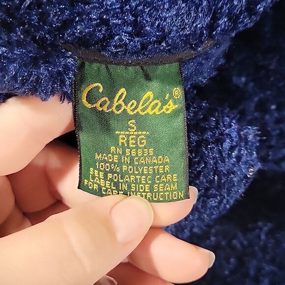 Blue Cabela's Heavy Zip-Up Jacket sz Small - Picture 4 of 4